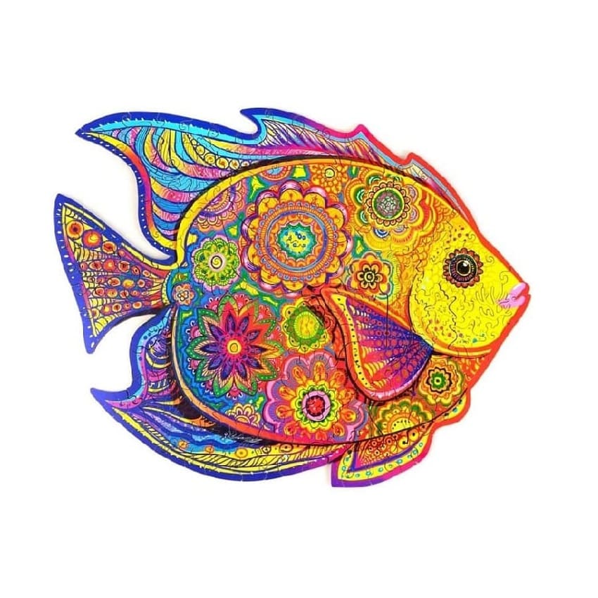 Træpuslespil Blank fisk