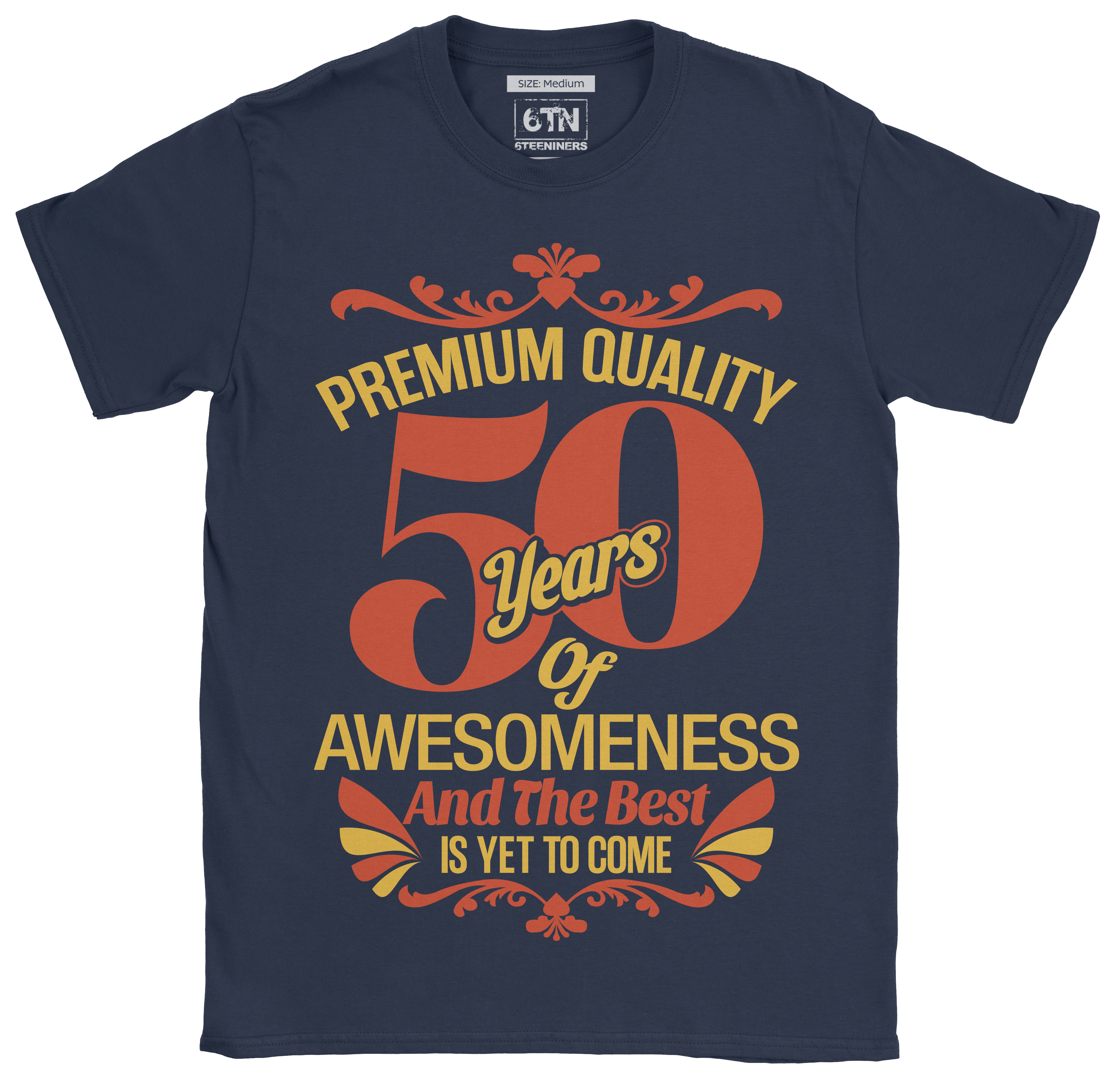 50th Birthday T Shirt for men Premium Quality 50 Years Of Awesome and the Best Is yet to Come UK