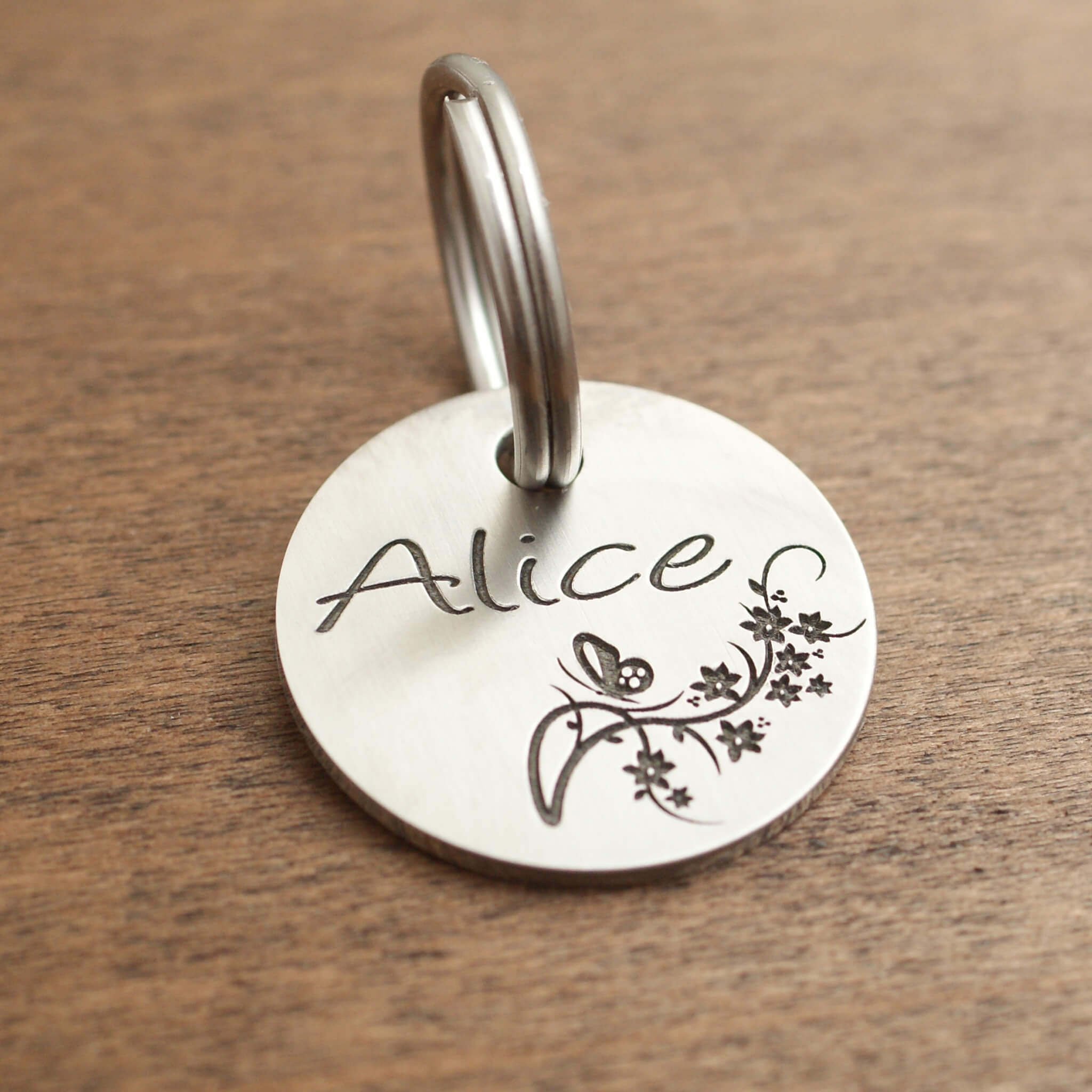 Round Dog ID Tag