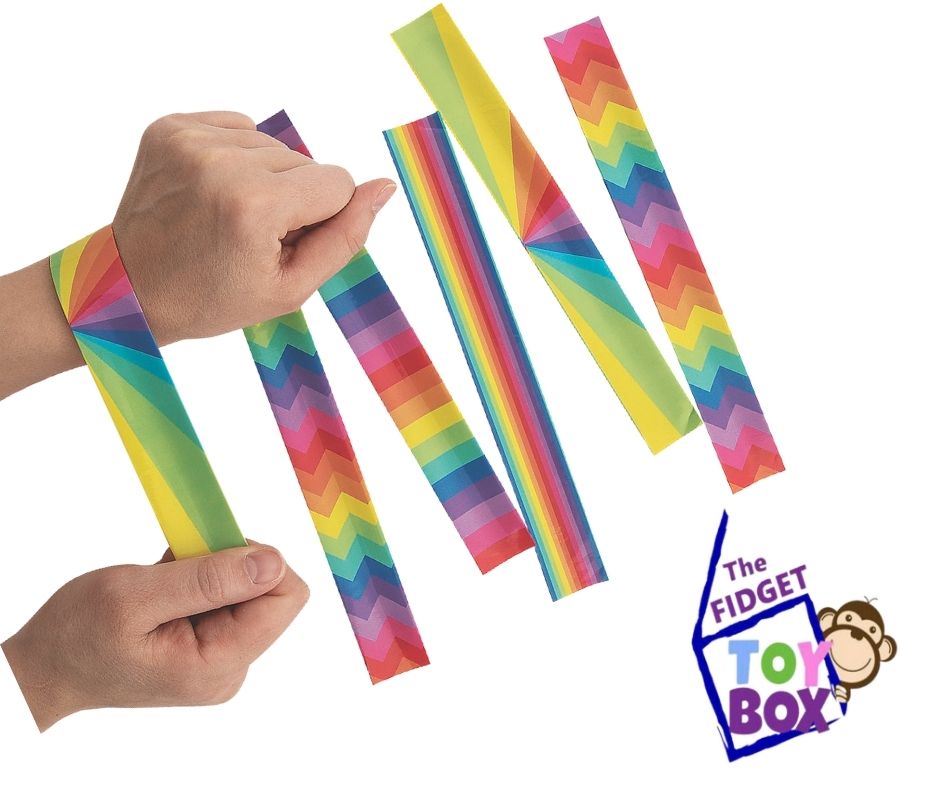 Slap Bracelet Rainbow – The Fidget Toy Box