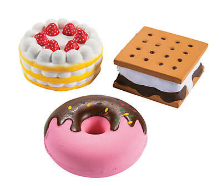 Realistic fake Food Donut Cake Smore 5 inches Squeeze