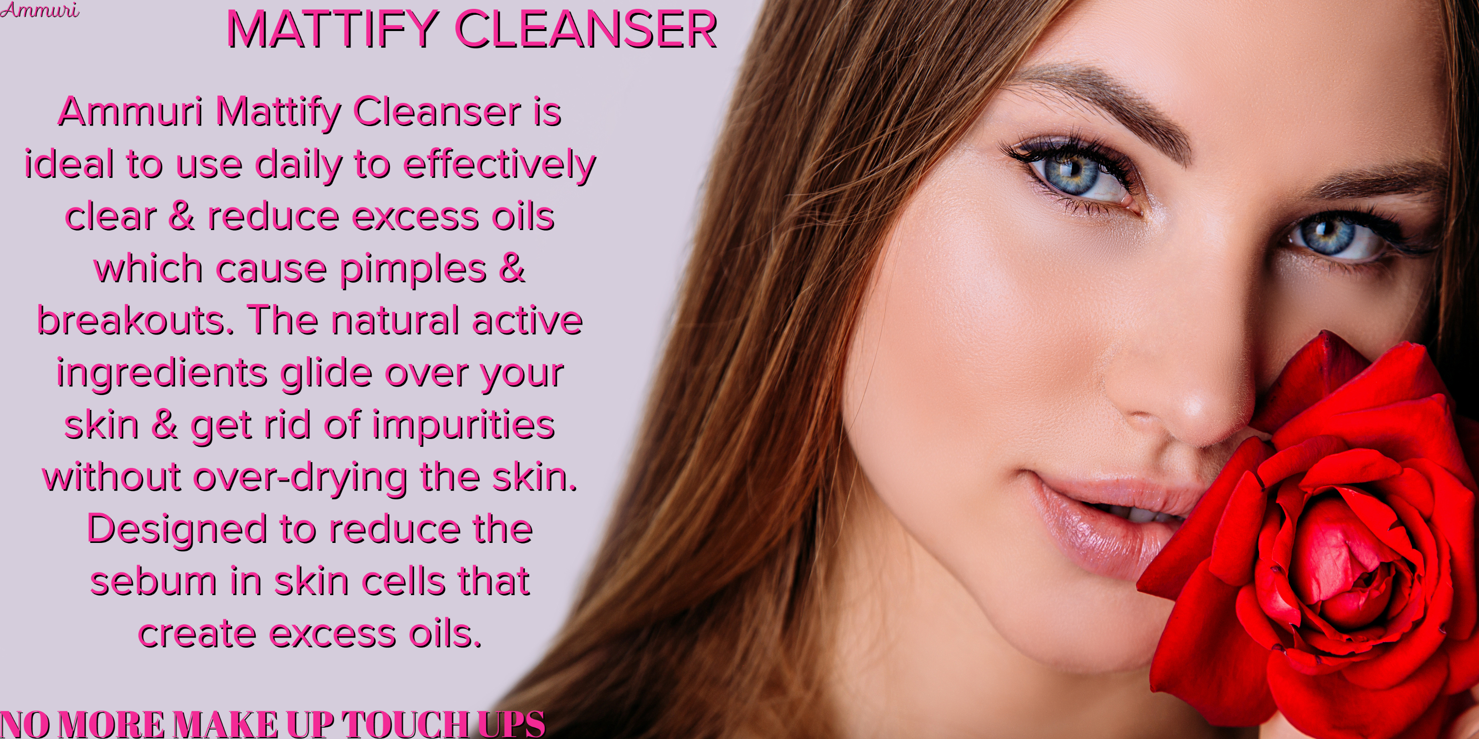 Ammuri Mattify Cleanser Face Wash Niacinamide, Tea Tree Oil, Aloe Vera & Milk Protein