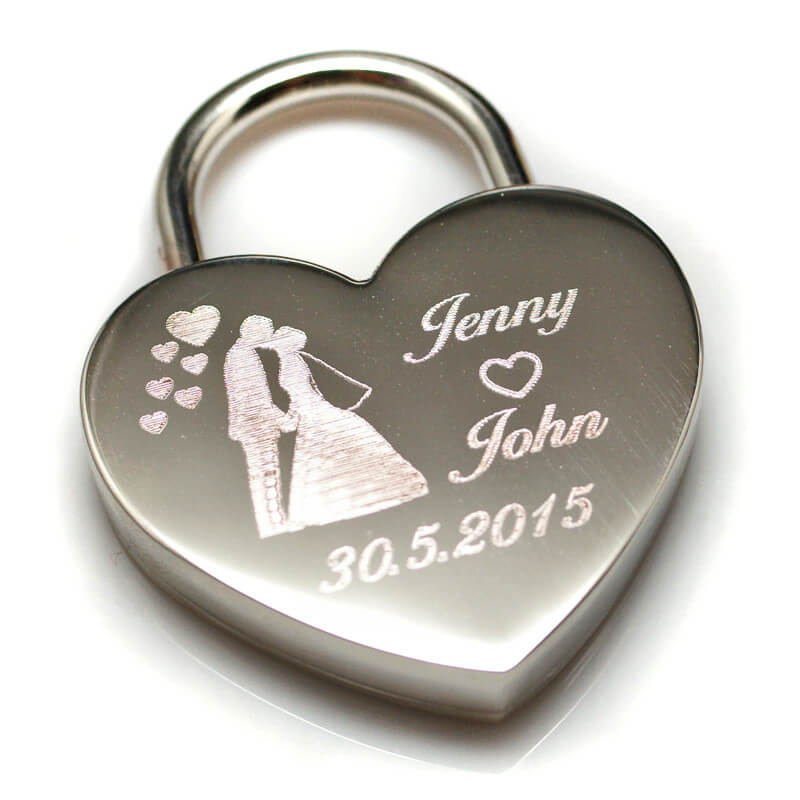 Engraved padlock