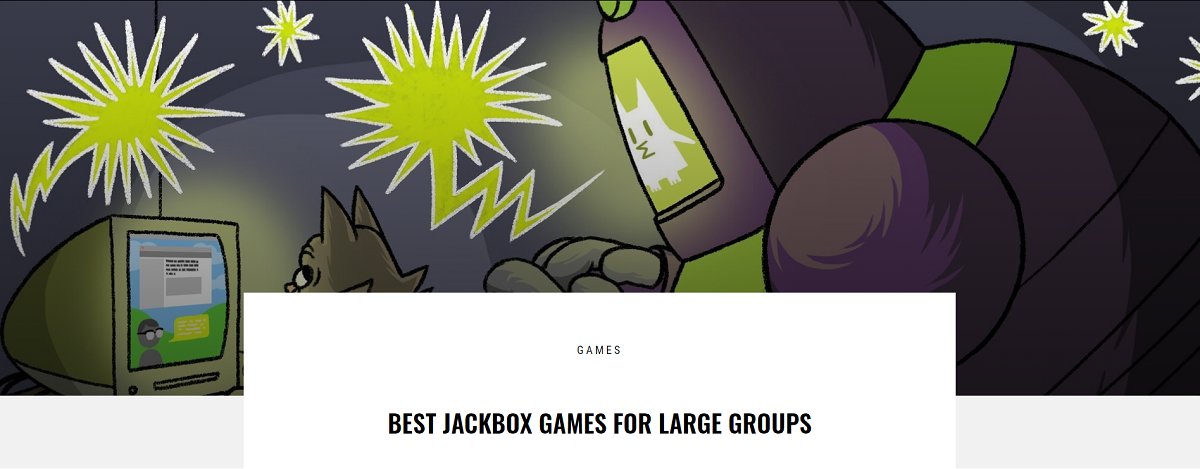 company holiday party ideas: jackbox games for large groups