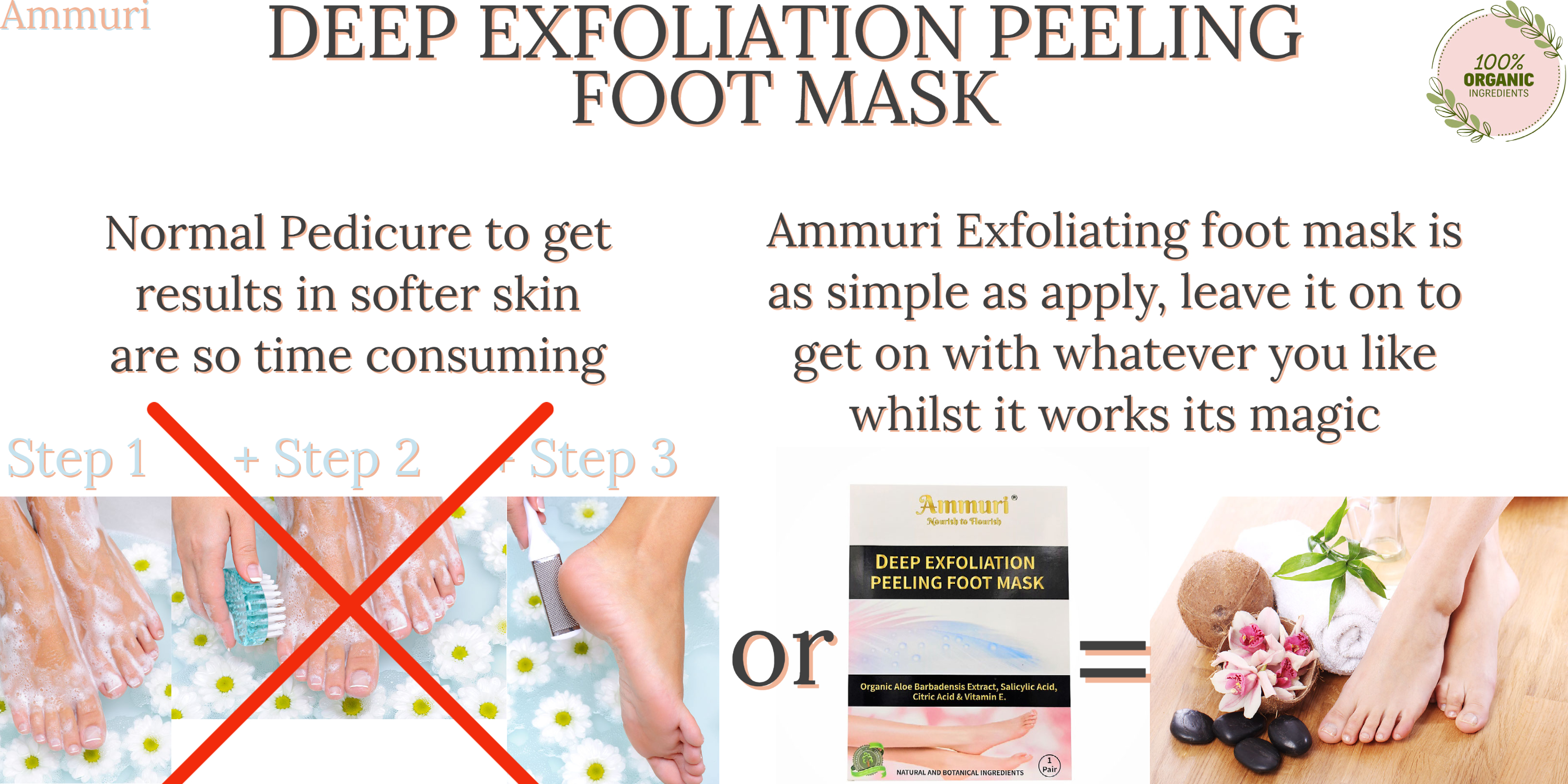 DEEP Exfoliating Peeling Foot Mask Socks Baby Soft Feet Remove Hard Dead Skin