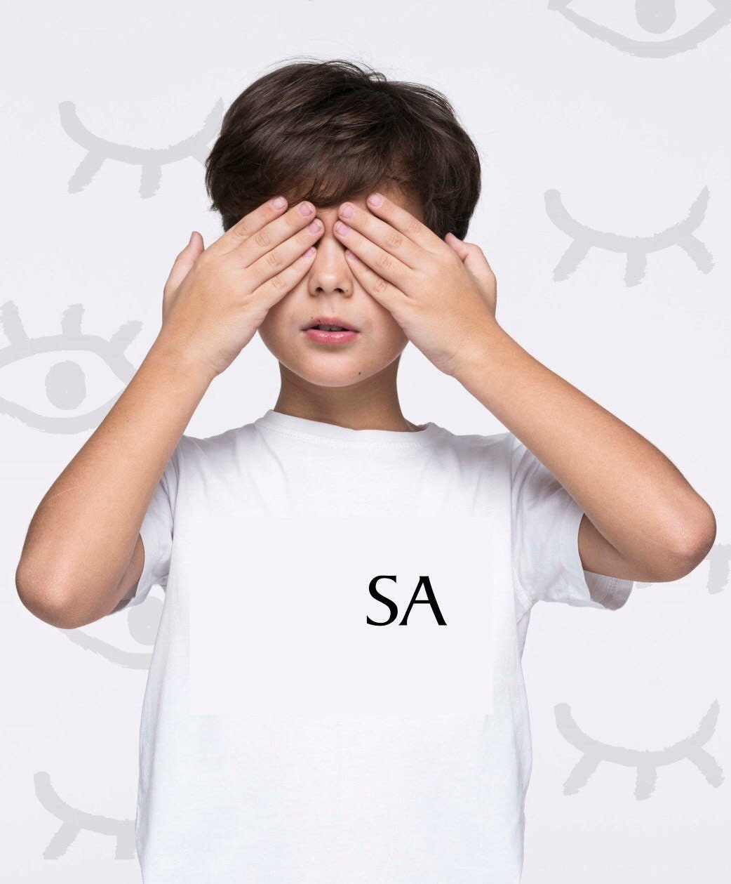 Personalised Children's T shirt Unisex Initial Design 