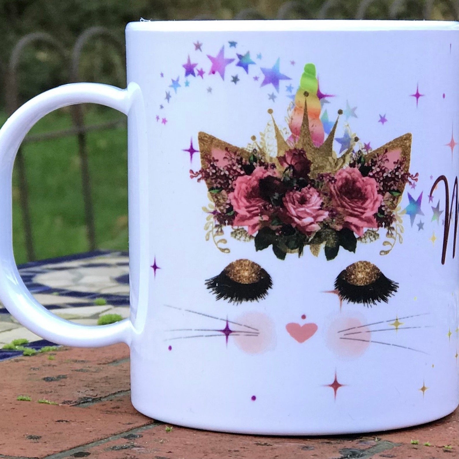 Personalised Mug - Smashproof Kittycorn Design for Children