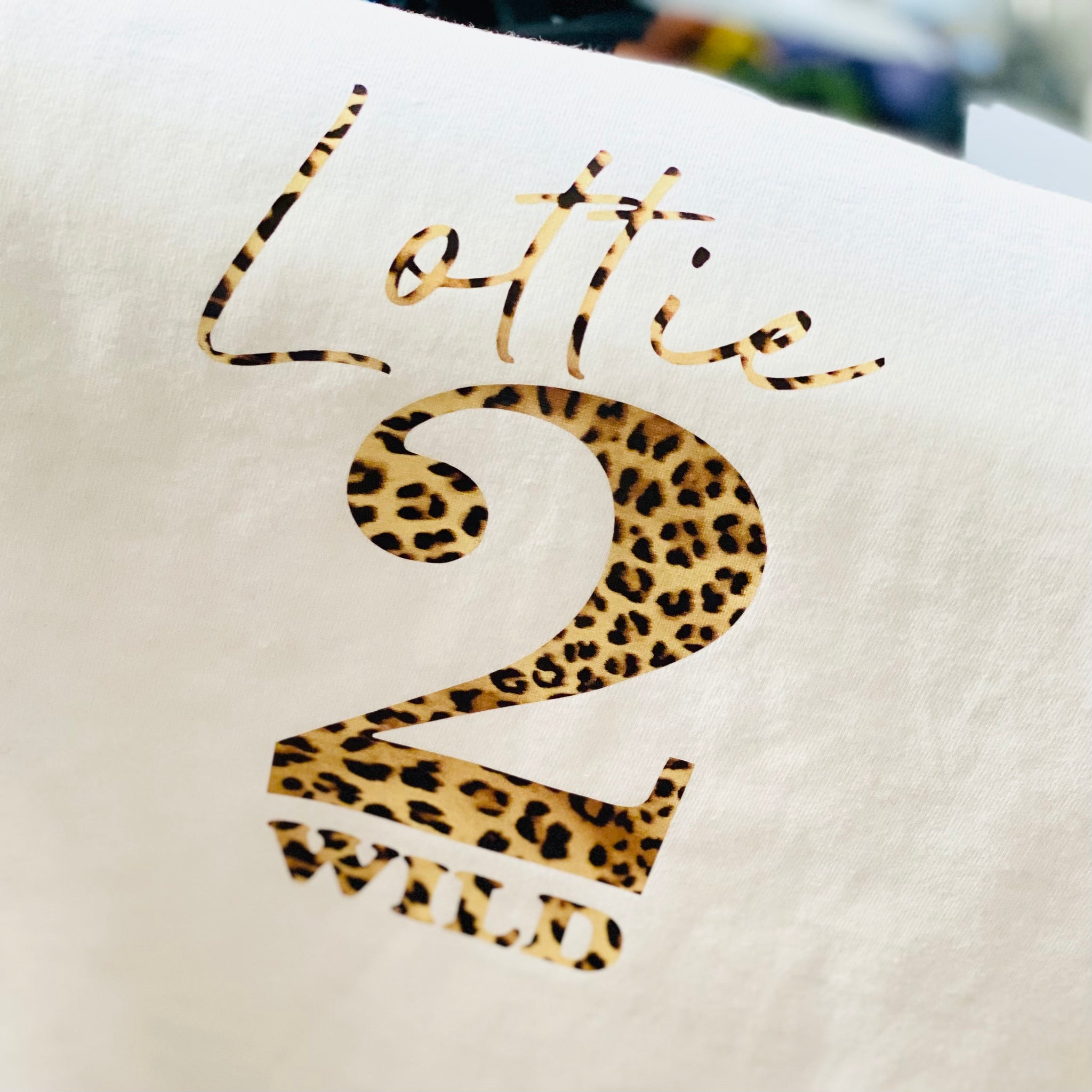 Personalised Children's T shirt - Animal Print Birthday Design 