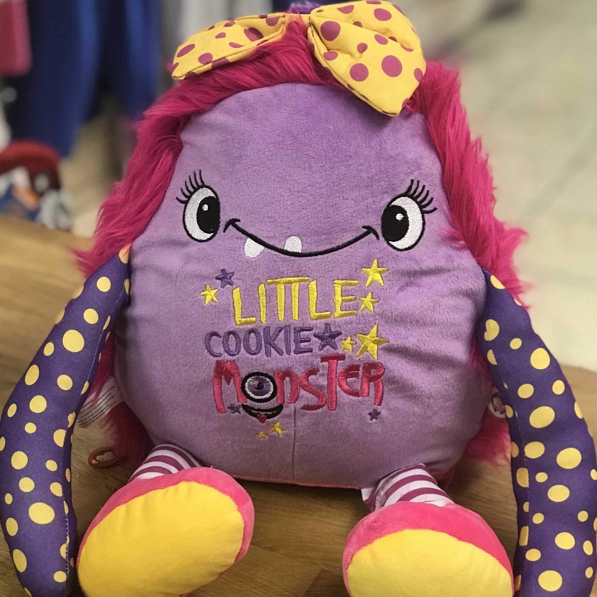 Personalised Embroidered Cubbies Monster "Marshmallow"