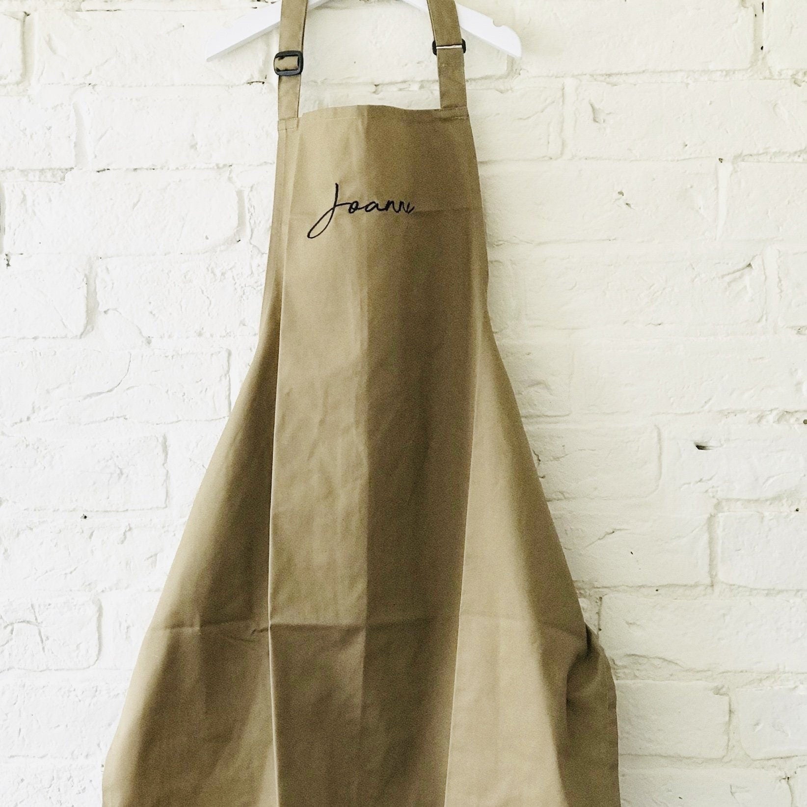Personalised Adult Apron Embroidered Bake Off Style