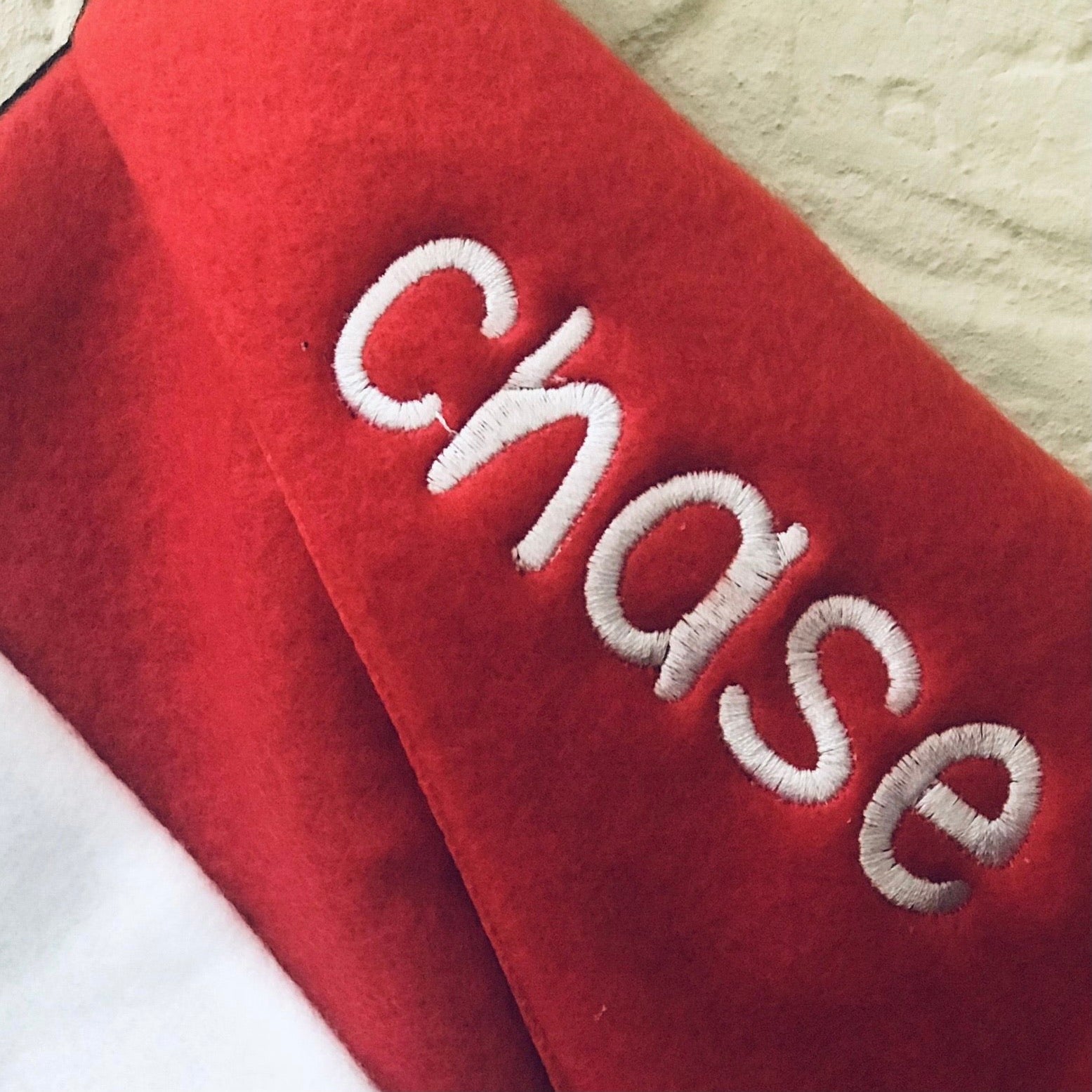 Personalised Penguin Stocking Embroidered Design