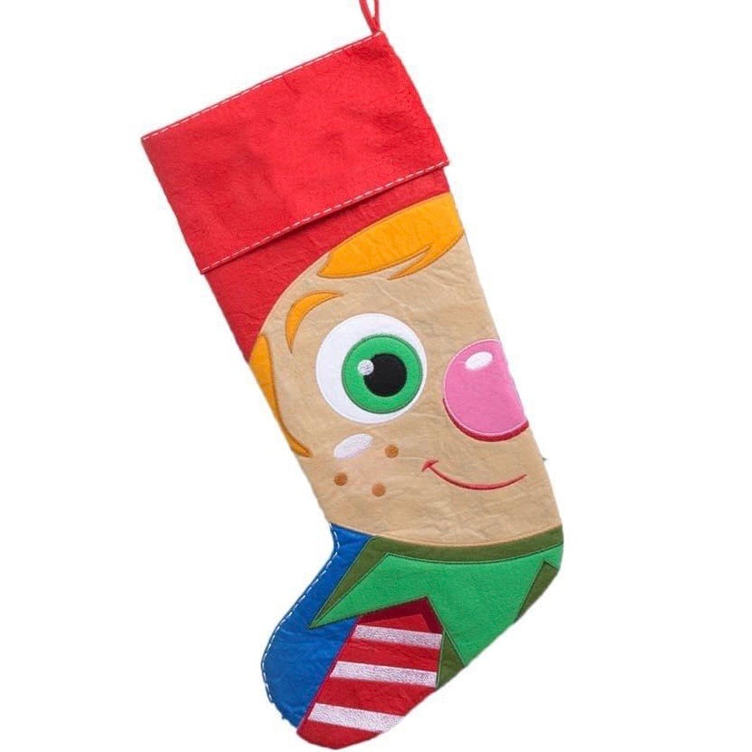 Personalised Embroidered Cubbies Elf Stocking