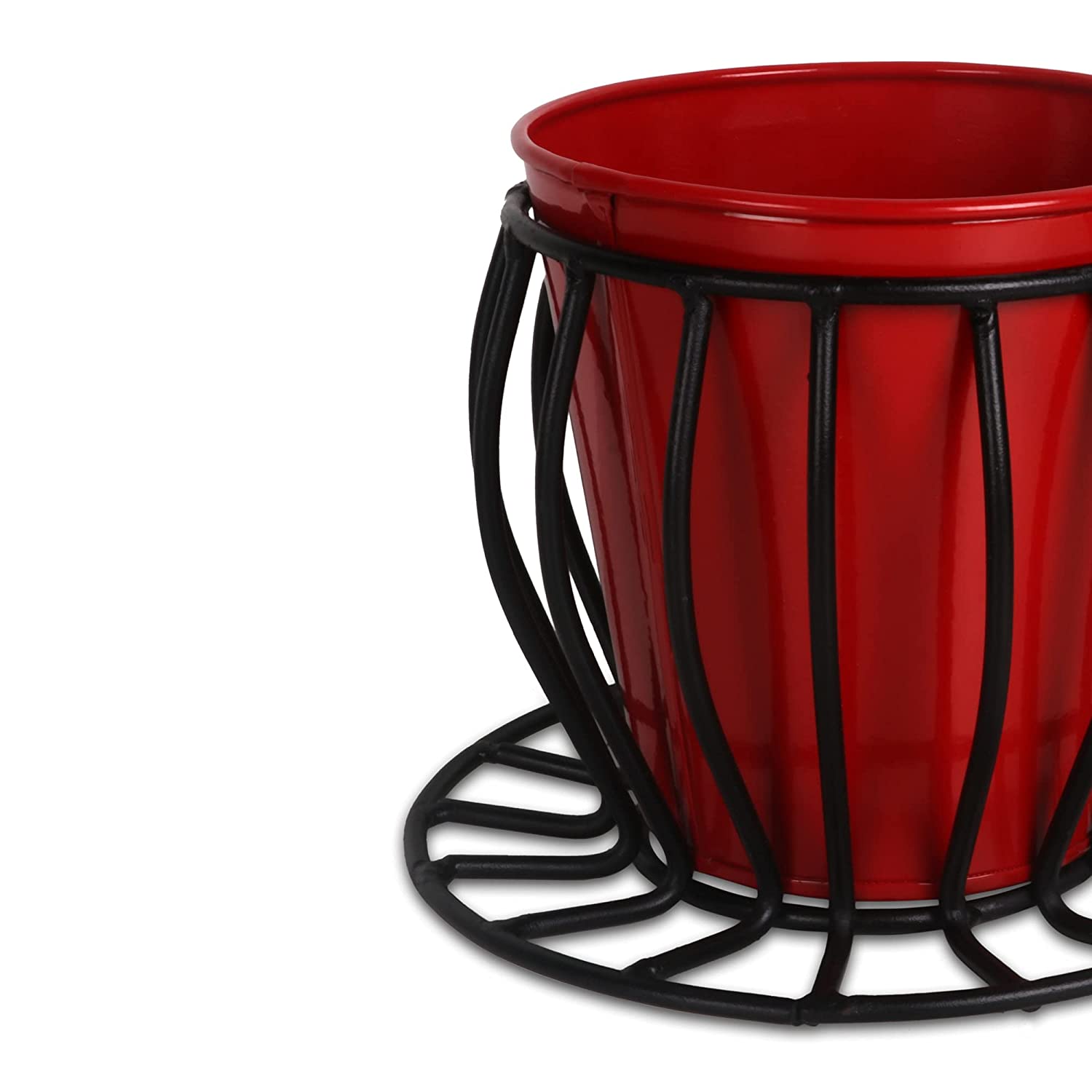 Red Cup Shape Indoor Plant Pots