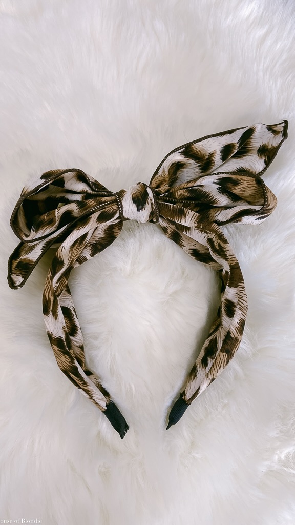 Bow Animal Printed Headband