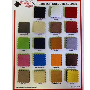 8 Way Stretch Stretch Suede Headliner Material Foam Backed