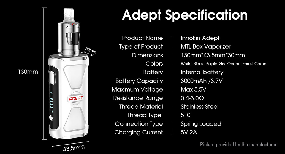 Innokin Adept Starter Kit - 3000mAh juice-cartel.myshopify.com Starter Kits Innokin