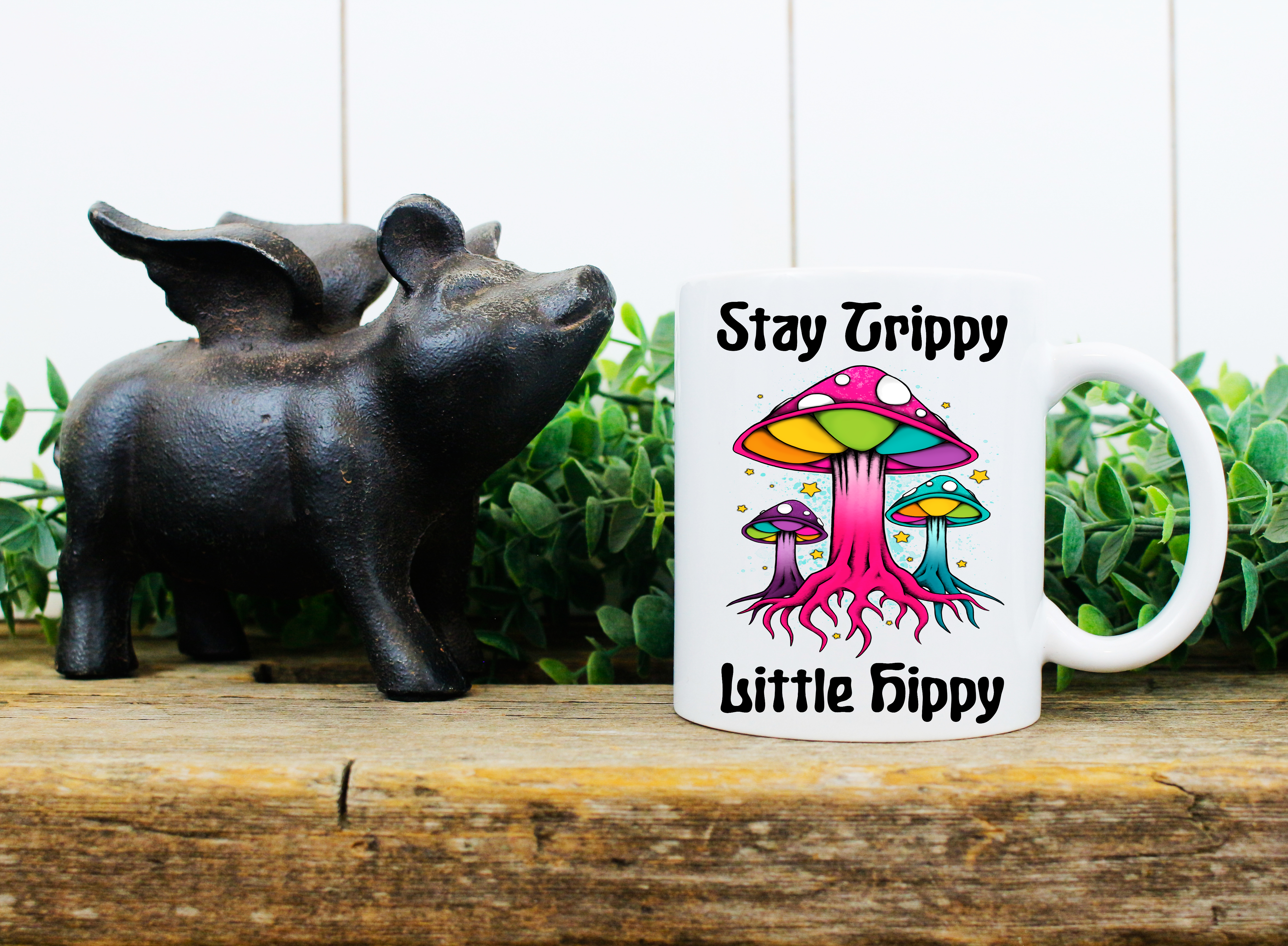 Personalised Coffee Mug-Stay Trippy Little Hippy!!