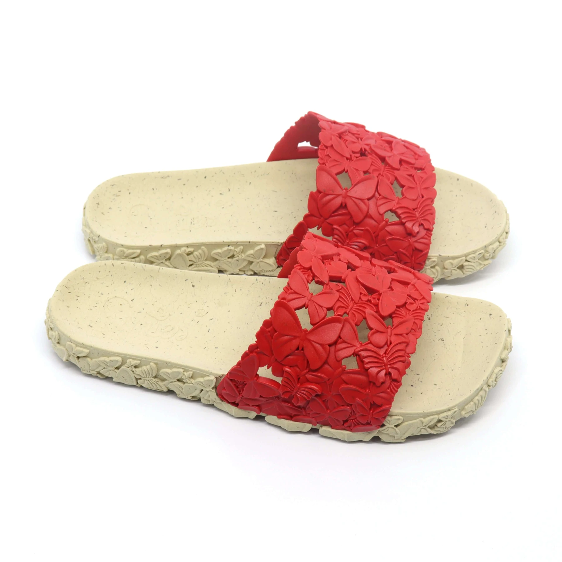 red women slides for summer