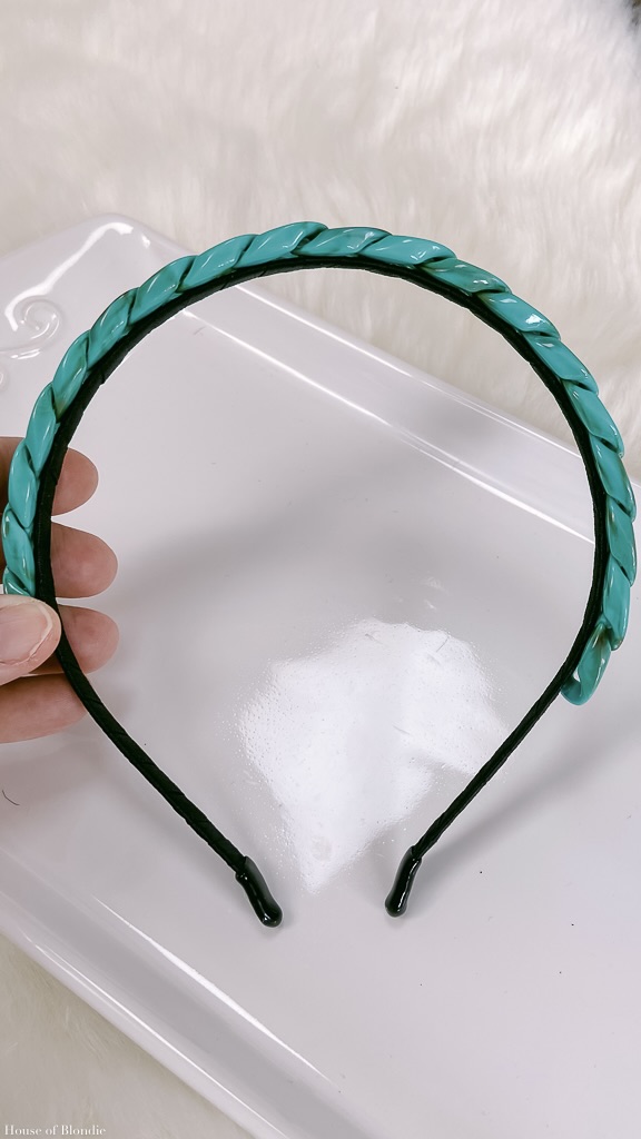 Teal Turquoise Chain Headband