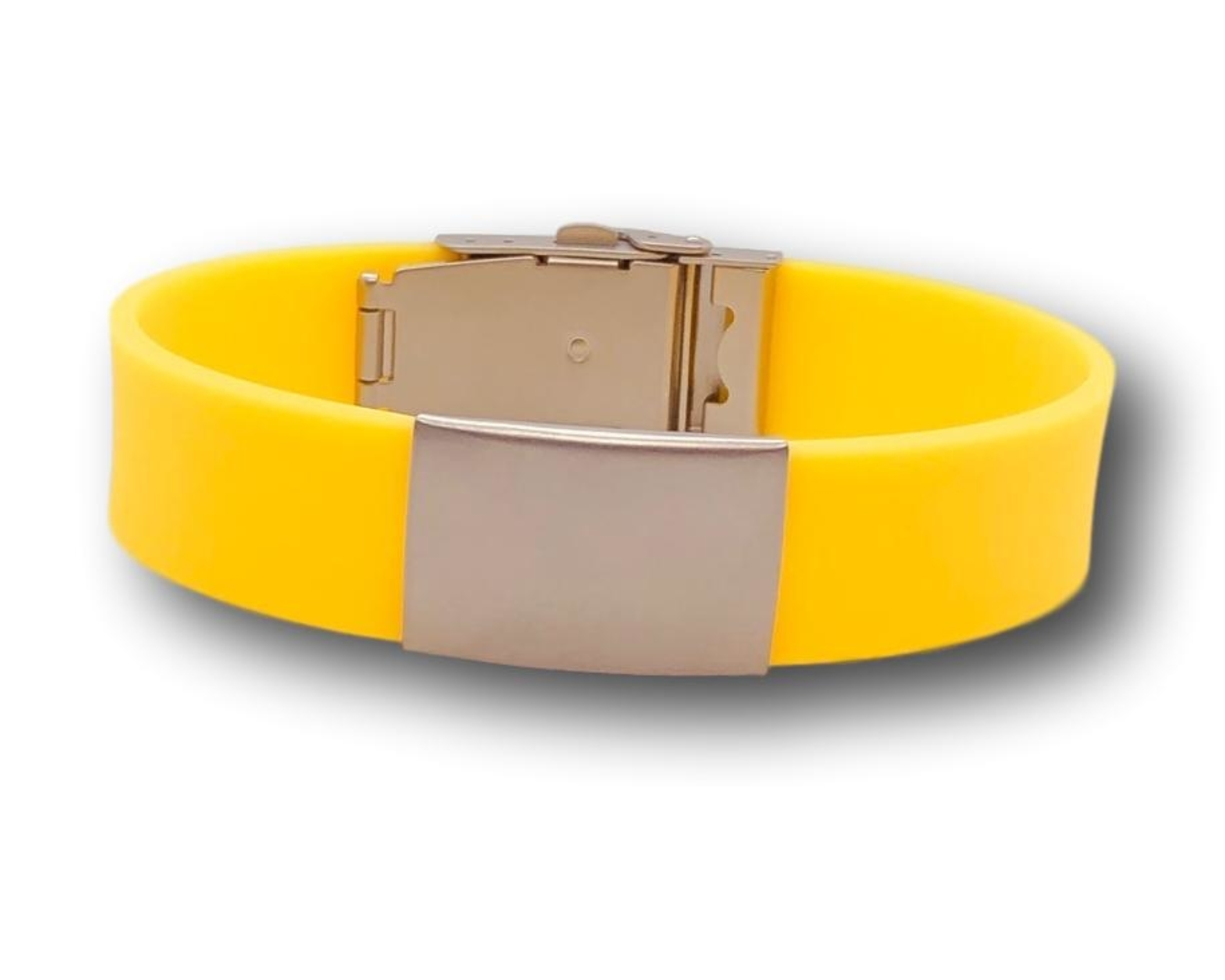 Steel-rubber bracelet, black strap, two-coloured plate with diagonal cross  | Jewellery Eshop EU