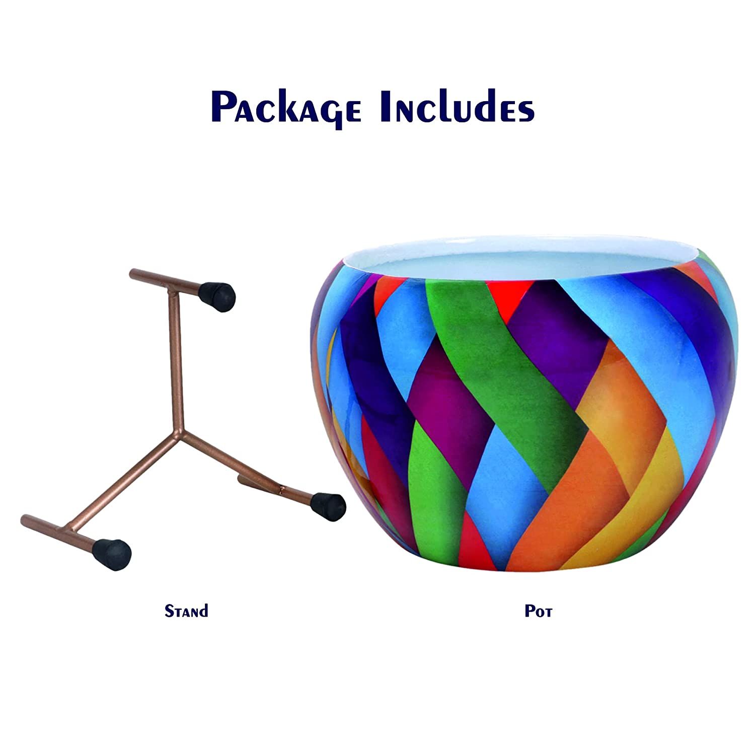 Multi-color 3D Plant Pots With Stand