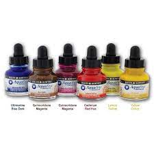 Buy Daler Rowney Aquafine Watercolor Inks Set of 6 Pcs - Arts, Books Store  - The Stationers