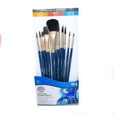 Buy Daler Rowney Mix Simply Natural Hair Brush 10 Pcs Set - Arts, Books  Store - The Stationers
