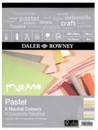 Amazon.com: Murano Colored Pastel Paper - 9"x12" 6 Neutral Colors 30 Sheet  Pad