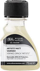 Amazon.com: Winsor & Newton Artists' Matt Varnish, 75ml, 2.5 Fl Oz (Pack of  1), Clear, 2