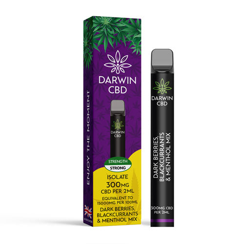 Dark Berries, Blackcurrants & Menthol Mix - 300mg CBD - Darwin CBD