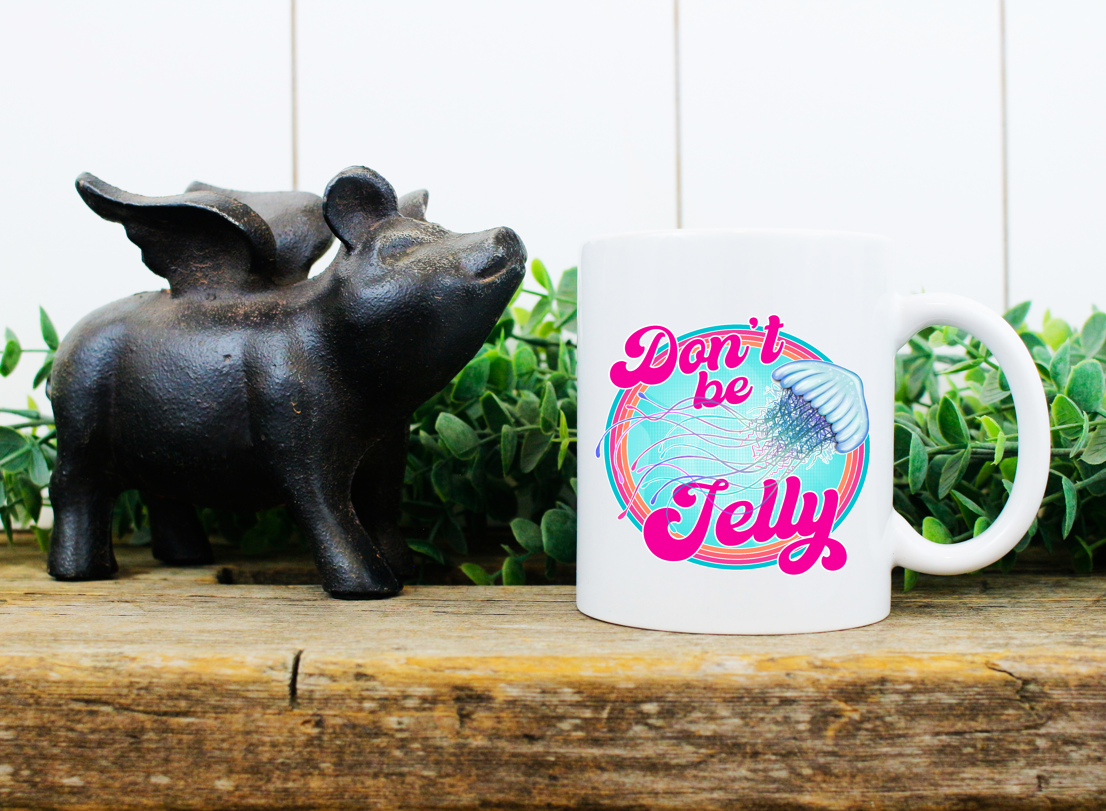Personalised Mug - Don't Be Jelly Funny Jellyfish Mug