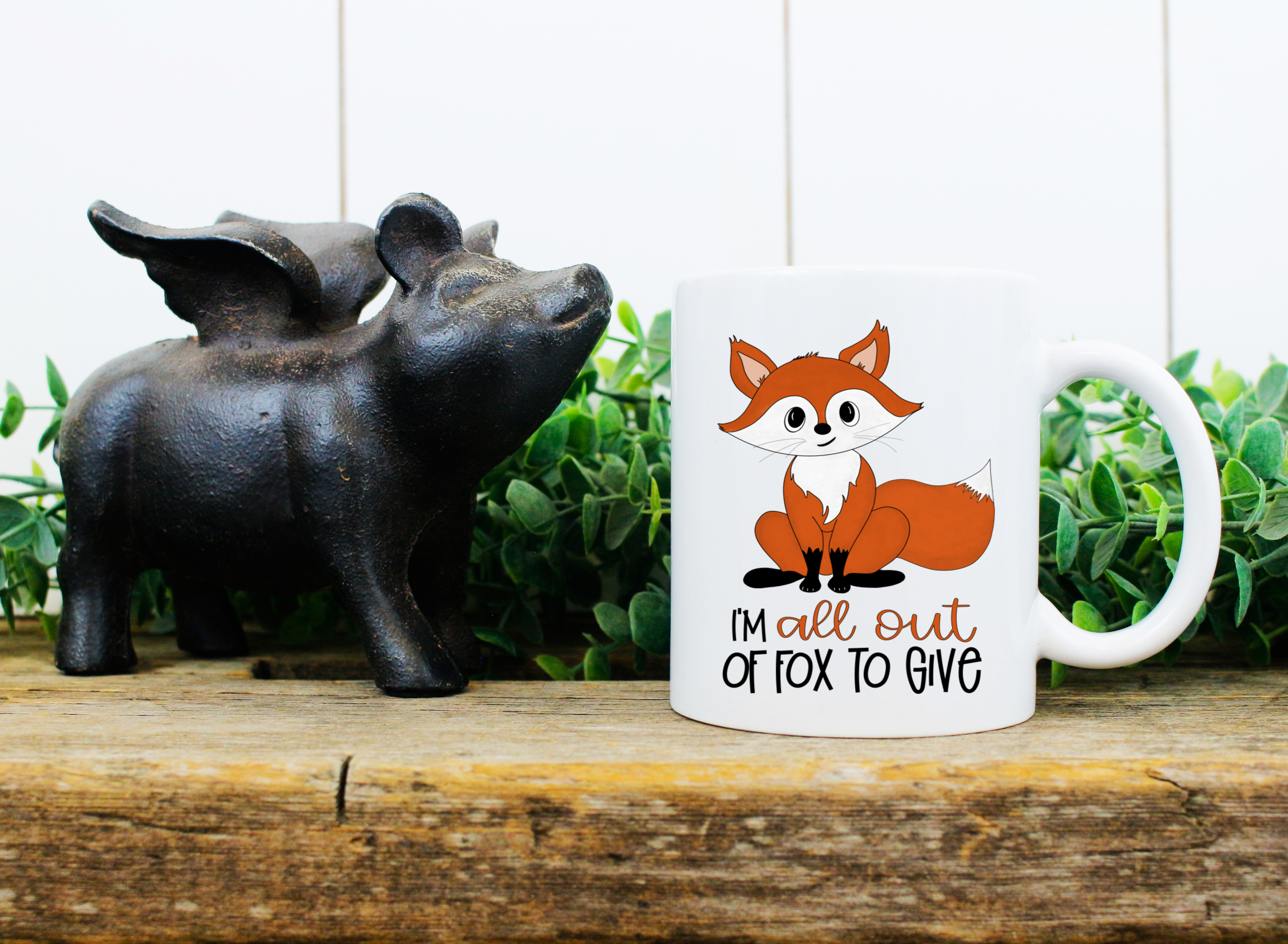 Personalised Mug - Funny Fox - No More Fox To Give Mug