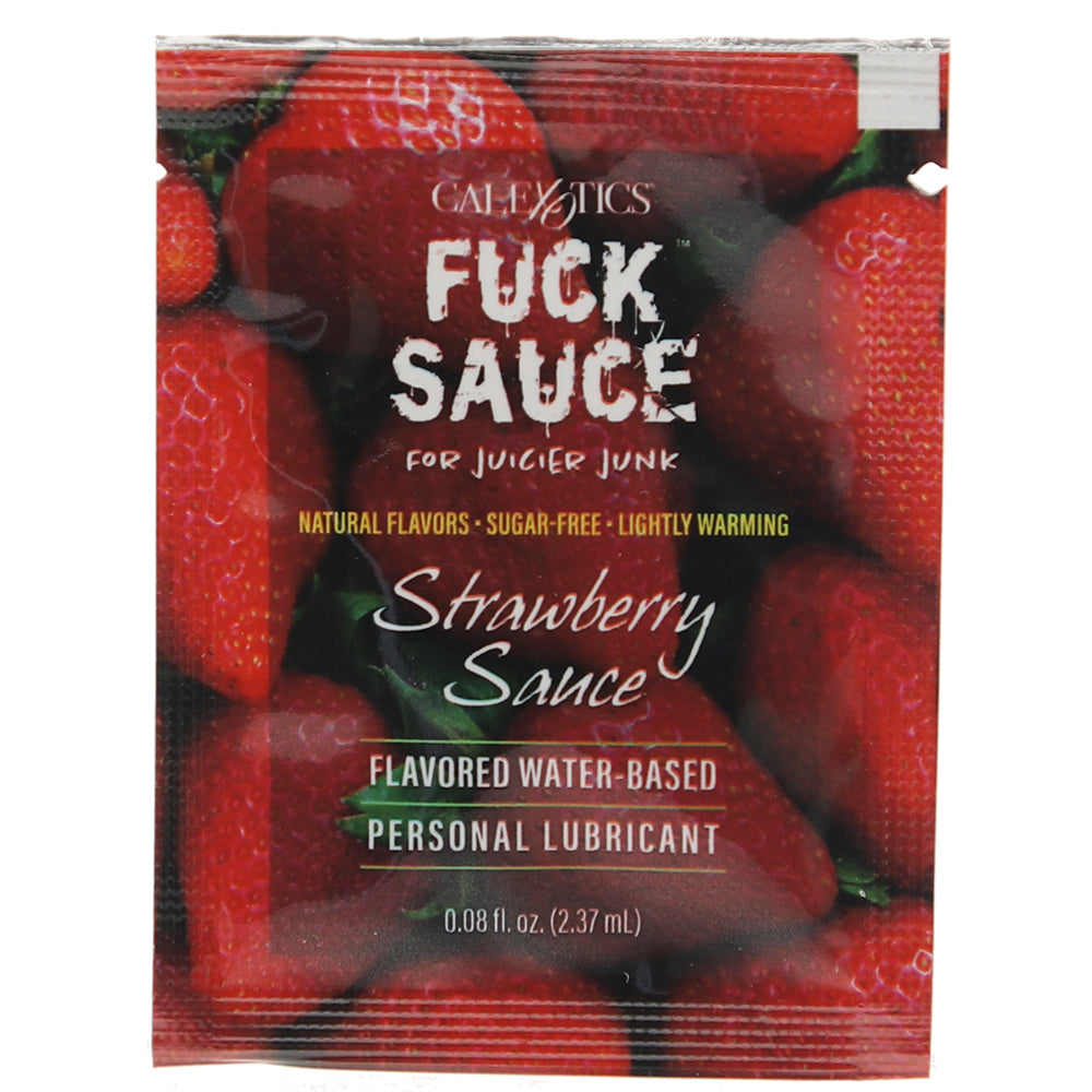 F**k Sauce Flavored Lube Packet .08oz/2.37ml in Strawberry freeshipping -  Sex on the Go – Sex On the Go