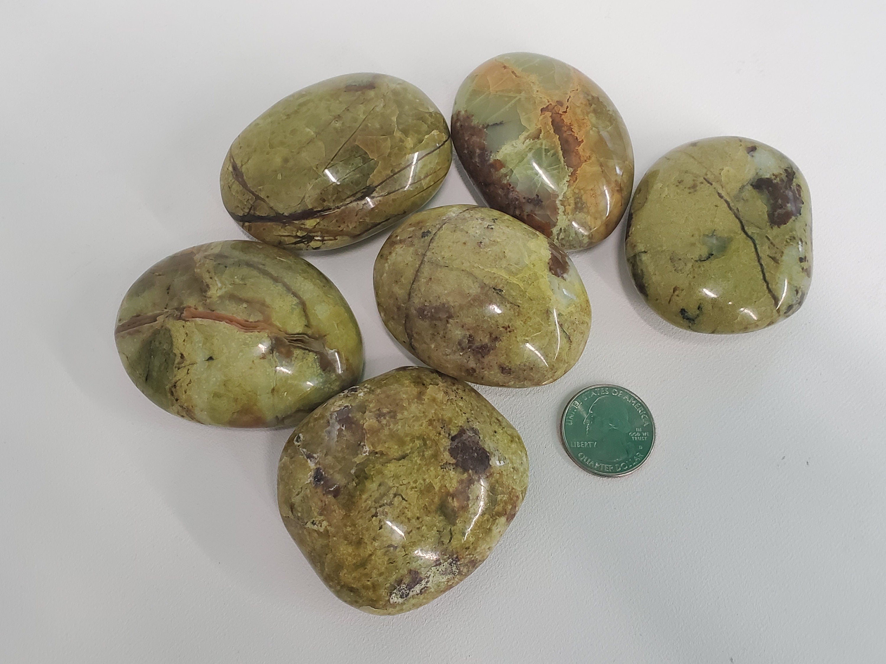 Green Opal Palm Stone