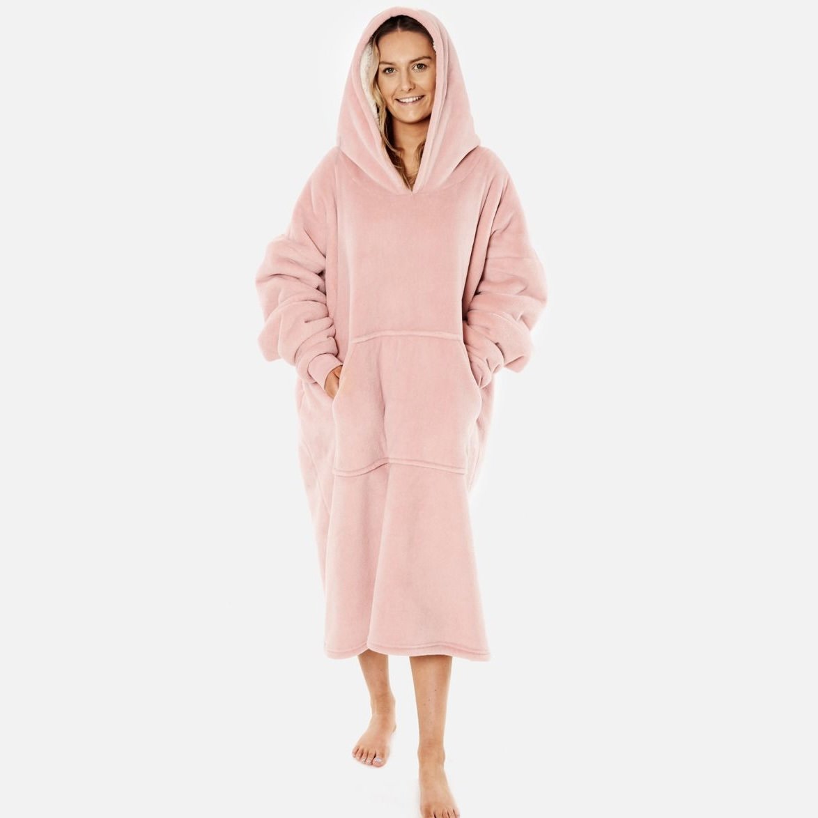 Personalised Oversized Hoodie - Extra Long Hooded Blanket - Sherpa