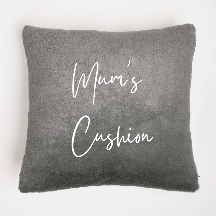 Personalised Cushion Embroidered Crushed Velvet