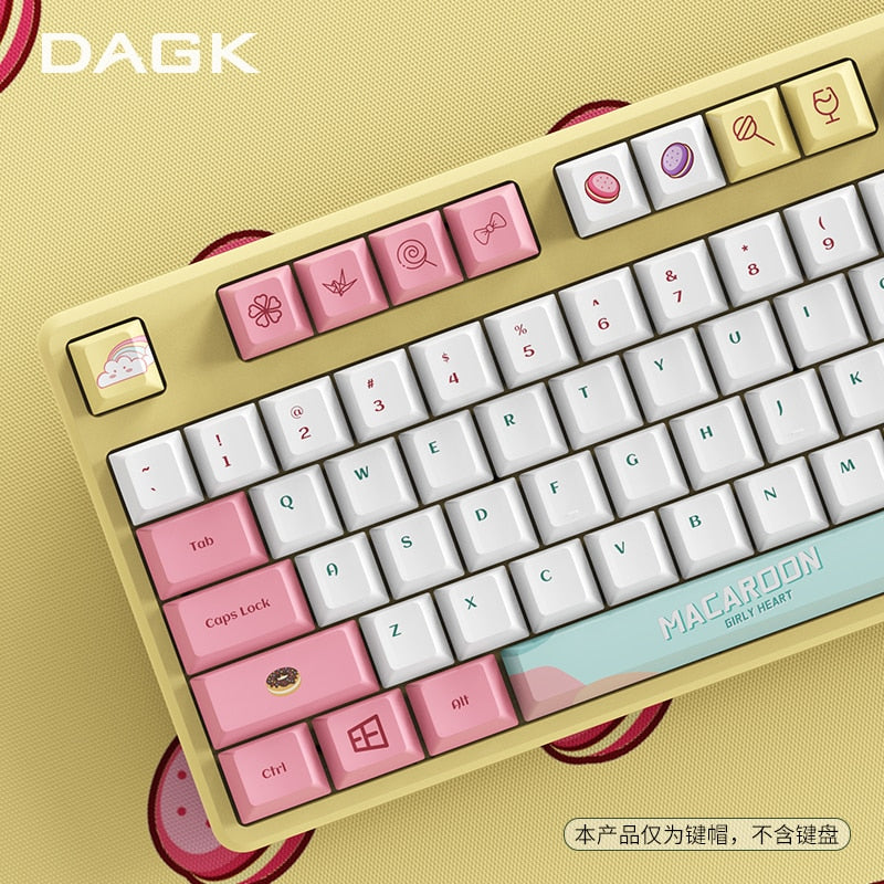 kawaii pink Keycaps