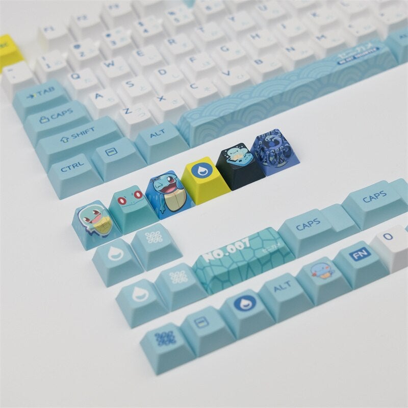 Kawaii keycaps without keyboard | Cute keycaps set | Japanese keycaps set