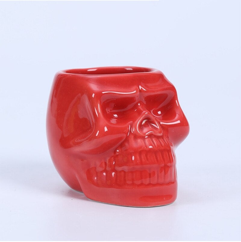Shop now for this original Skull Shape Ceramic Succulent Flower Pot. A unique way to display your favorite small plant, this planter with get you a lot of compliments and make the perfect gift for all plant parrent. Shop now for your Skull Shape Ceramic Succulent Flower Pot.