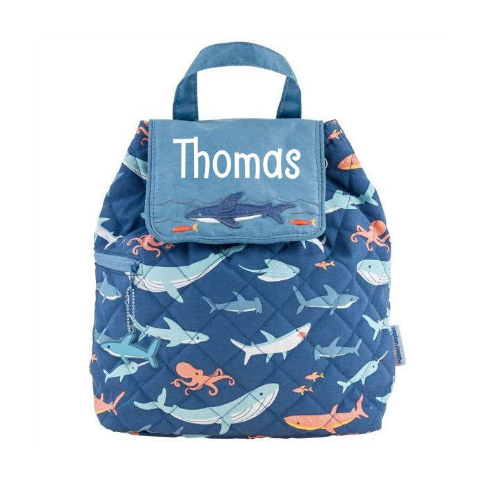 Personalised Shark Bag made by Stephen Joseph