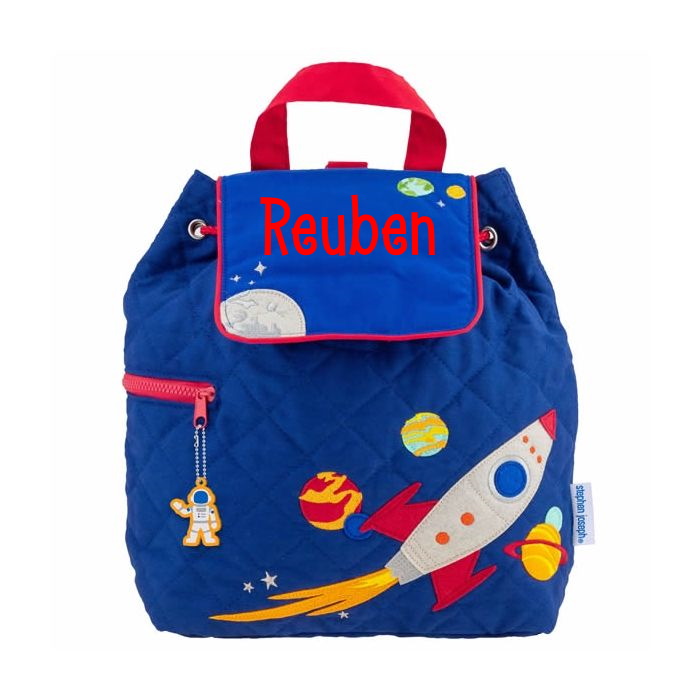 Personalised Space Rocket Bag made by Stephen Joseph