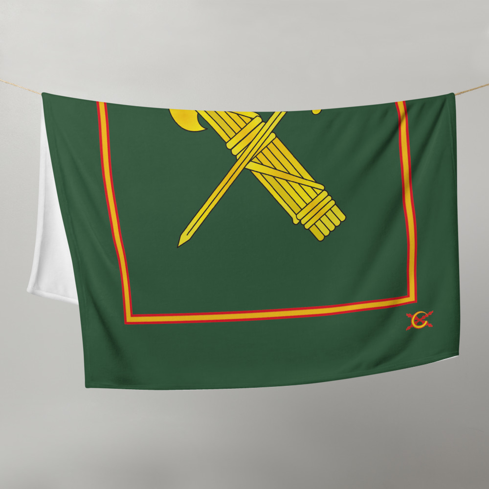 fleece blanket Guardia Civil flag of Spain La Flamenca de Borgoña